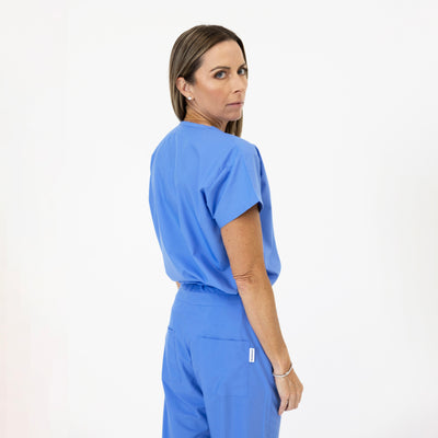 Blackwell Scrub Top Ceil Blue