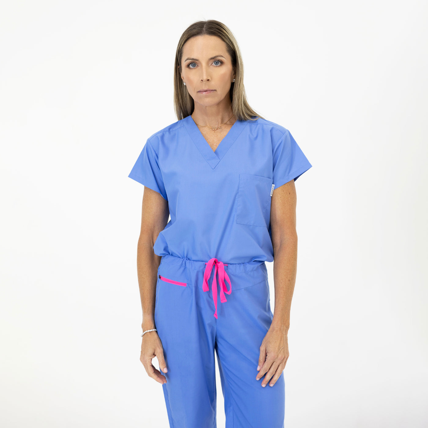 Blackwell Scrub Top Ceil Blue