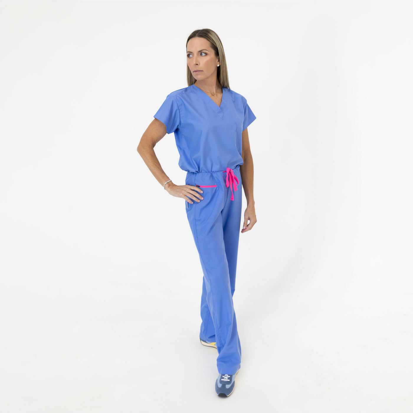 Blackwell Scrub Top Ceil Blue